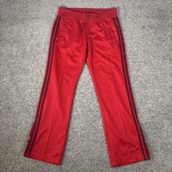 Nike Womens Striker Warm Up Pants Size M Wide Leg Track Soccer Y2K  419673-611 - Picture 1 of 10